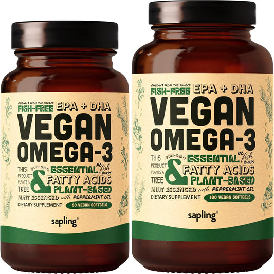 Vegan Omega 3 60 Softgels & 180 Softgels Bundle