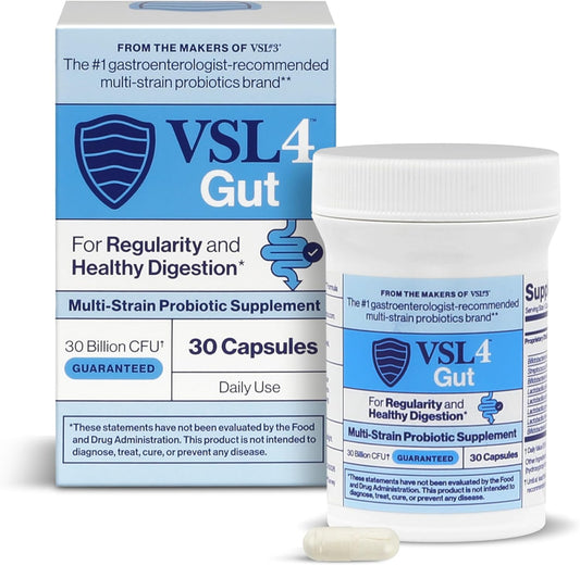 VSL4® Gut Daily Probiotics for Gut Health(30 Capsules)